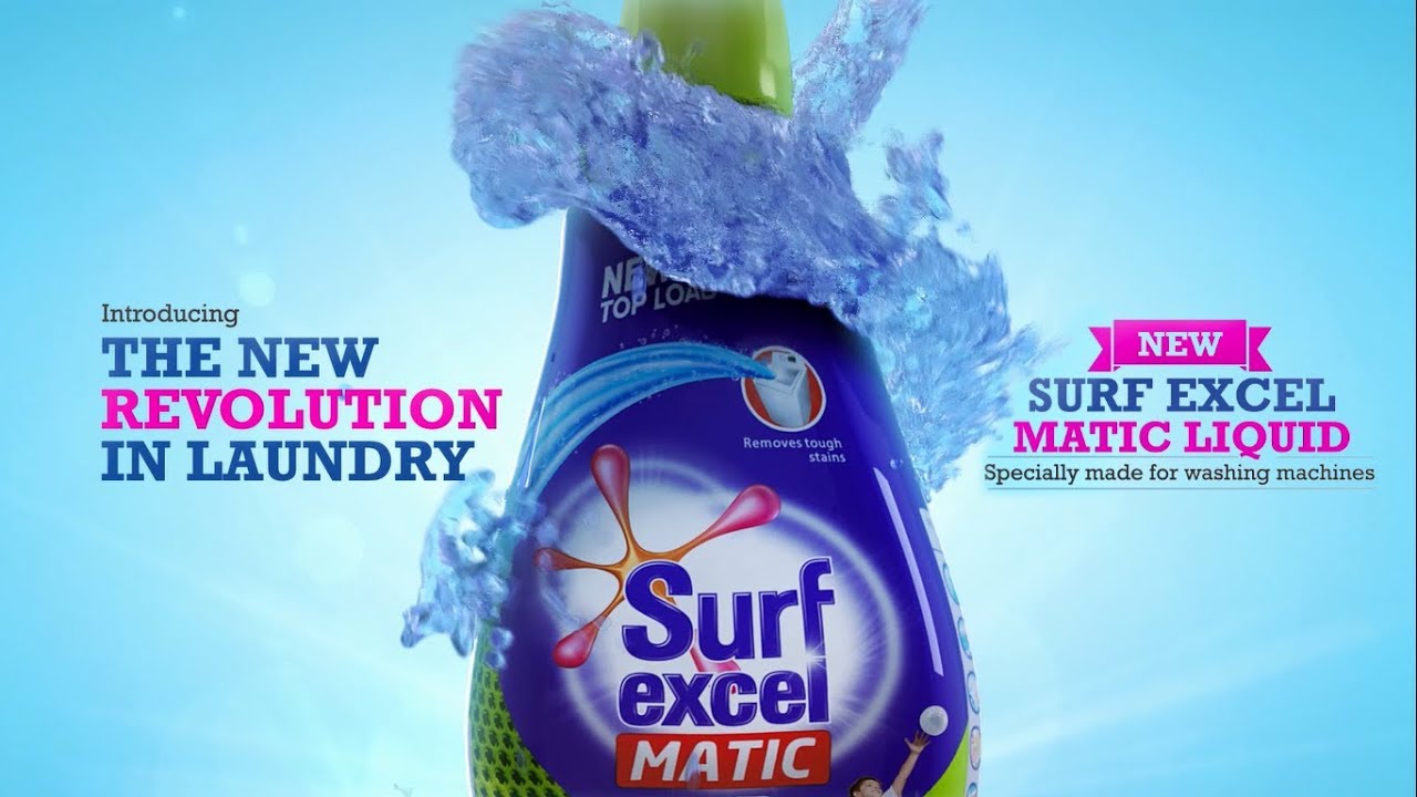 Surf Excel Matic Liquid – Just one cap is enough!
